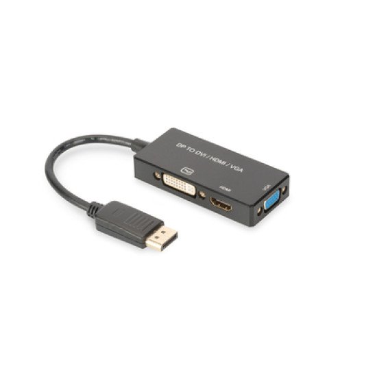 ASSMANN Electronic AK-340418-002-S adaptateur et connecteur de câbles DP, HDMI DVI + VGA