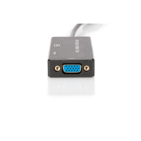 ASSMANN Electronic AK-340418-002-S adaptateur et connecteur de câbles DP, HDMI DVI + VGA