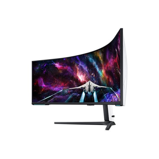 Samsung Odyssey S57CG954NU écran PC 144,8 cm (57") 7680 x 2160 pixels 8K Ultra HD QLED Noir, Blanc