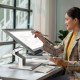 ALOGIC Clarity Fold Touch écran PC 68,6 cm (27") 3840 x 2160 pixels 4K Ultra HD Écran tactile Noir, Argent