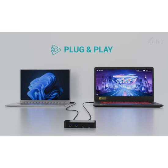 i-tec Universal KVM HUB 2x USB-C + 2x USB-A 3.0 i-tec Universal KVM HUB 2x USB-C + 2x USB-A 3.0