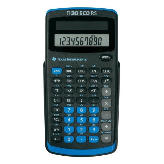 Texas Instruments TI-30 ECO RS calculatrice Poche Calculatrice scientifique Noir