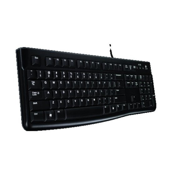 Logitech K120 clavier USB QWERTY Anglais britannique Noir