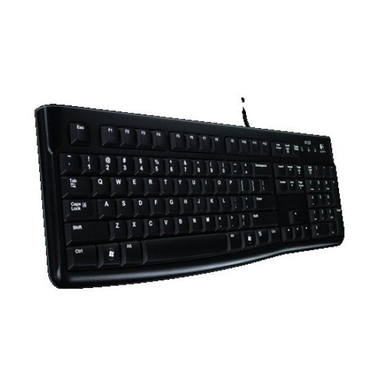 Logitech K120 Clavier USB QWERTY US Noir