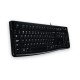 Logitech K120 clavier USB QWERTZ DE Noir