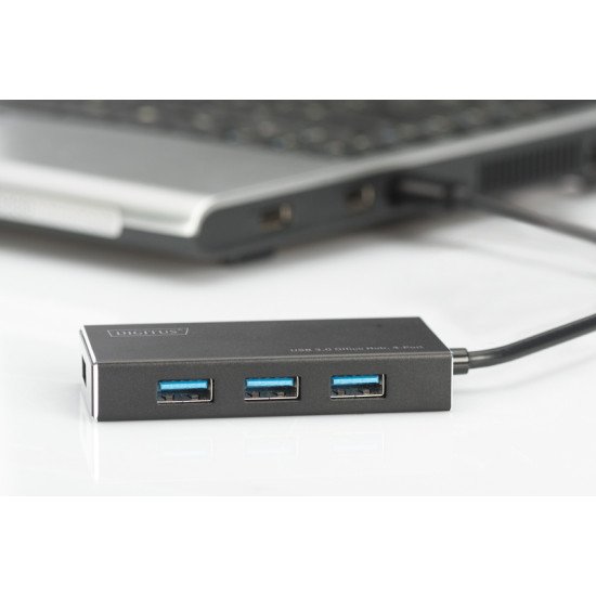 Digitus DA-70240-1 hub & concentrateur USB 3.0 (3.1 Gen 1) Type-A 5000 Mbit/s