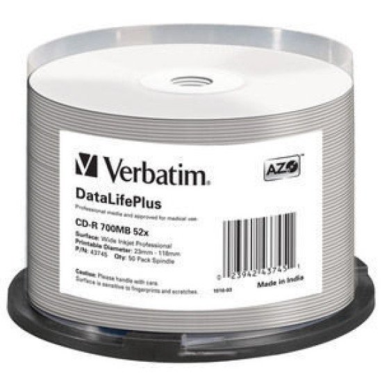 Verbatim CD-R 52x professional imprimable (boite de 50)