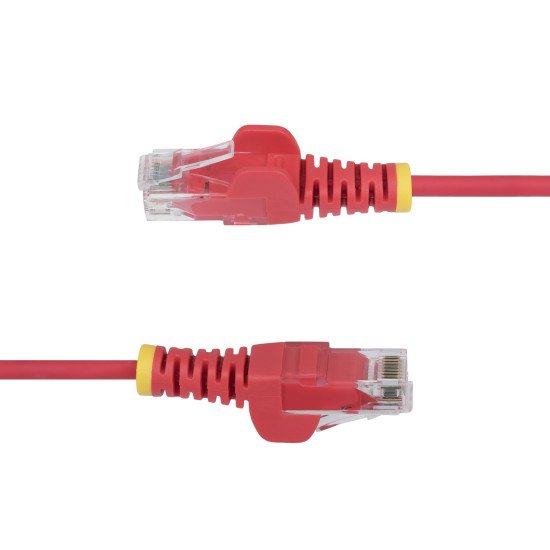 StarTech.com Câble Ethernet CAT6 Rouge Fin de 5m, Sans Accroc, 100W PoE, UTP, LSZH, Fil de Cuivre Pur 28AWG, Cordon Patch Réseau RJ45 avec Serre-Câble, Contrôlé Fluke StarTech.com Câble Ethernet CAT6 Rouge Fin de 5m, Sans Accroc, 100W PoE, UTP, LSZH, Fil de Cuivre Pur 28AWG, Cordon Patch Réseau RJ45 avec Serre-Câble, Contrôlé Fluke