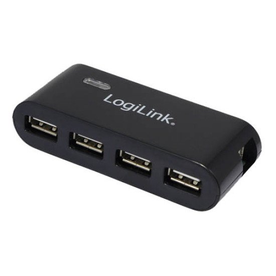 LogiLink UA0085 hub & concentrateur 480 Mbit/s Noir