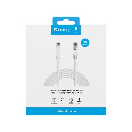 Sandberg Network Cable UTP Cat6 5 m