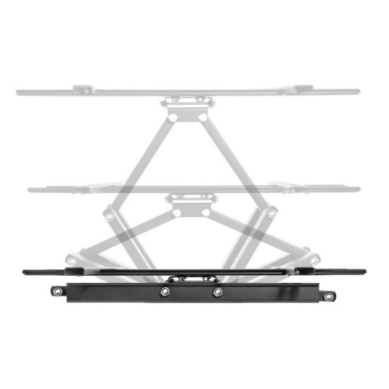 Manhattan Support mural extérieur pour TV/moniteurs (Bras articulé), écrans 37" à 65", Compatibilité VESA : de 200x200 à 600x400 mm (vérifiez les dimensions des quatre trous de fixation à l'arrière), charge max. 50 kg, résistant aux intempéries