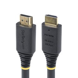 StarTech.com Câble HDMI Haut Débit de 5m Certifié Premium, 4K 60Hz/1440p 144Hz, HDR10/HDCP 2.2/ARC, 18Gbps, Cordon HDMI 2.0 UHD pour TV/Moniteur/Affichage, Gaine TPE StarTech.com Câble HDMI Haut Débit de 5m Certifié Premium, 4K 60Hz/1440p 144Hz, HDR10/HDCP 2.2/ARC, 18Gbps, Cordon HDMI 2.0 UHD pour TV/Moniteur/Affichage, Gaine TPE