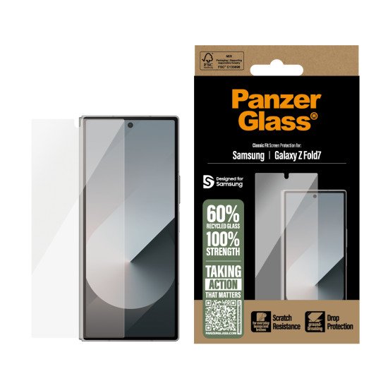 PanzerGlass ® Screen Protector Samsung Galaxy Z Fold7 | Classic Fit Protection d'écran transparent 1 pièce(s) PanzerGlass ® Screen Protector Samsung Galaxy Z Fold7 | Classic Fit Protection d'écran transparent 1 pièce(s)