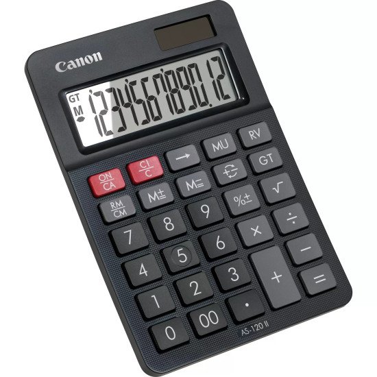 Canon AS-120 II calculatrice Bureau Calculatrice à écran Noir