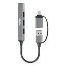 Port Designs 900160 hub & concentrateur USB Type-C 5000 Mbit/s Argent Port Designs 900160 hub & concentrateur USB Type-C 5000 Mbit/s Argent