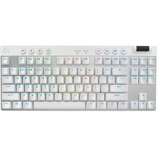 Logitech G PRO X TKL clavier RF sans fil + Bluetooth QWERTY US International Blanc