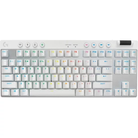 Logitech G PRO X TKL clavier RF sans fil + Bluetooth QWERTY US International Blanc Logitech G PRO X TKL clavier RF sans fil + Bluetooth QWERTY US International Blanc