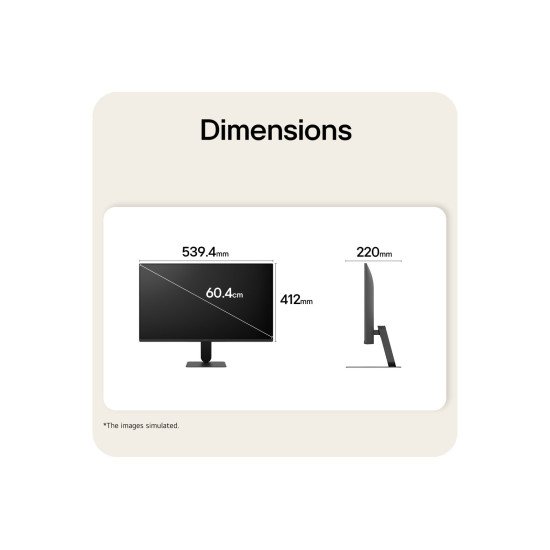 LG 24U411B-B écran PC 60,5 cm (23.8") 1920 x 1080 pixels Full HD LCD Noir