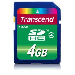 Transcend TS4GSDHC4 mémoire flash 4 Go SDHC