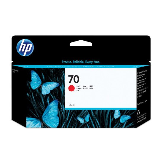 HP 70 cartouche d'encre DesignJet rouge, 130 ml