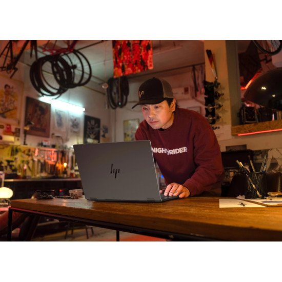 HP OmniBook X FlipNGAI 16-ar0771nb Copilot+ PC AMD Ryzen AI 7 350 Hybride (2-en-1) 40,6 cm (16") Écran tactile 2K 16 Go LPDDR5x-SDRAM 1 To SSD Wi-Fi 6E (802.11ax) Windows 11 Home Argent