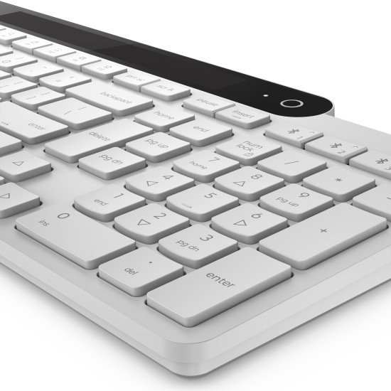 Lenovo 800 clavier Bureau Bluetooth Portuguais Blanc