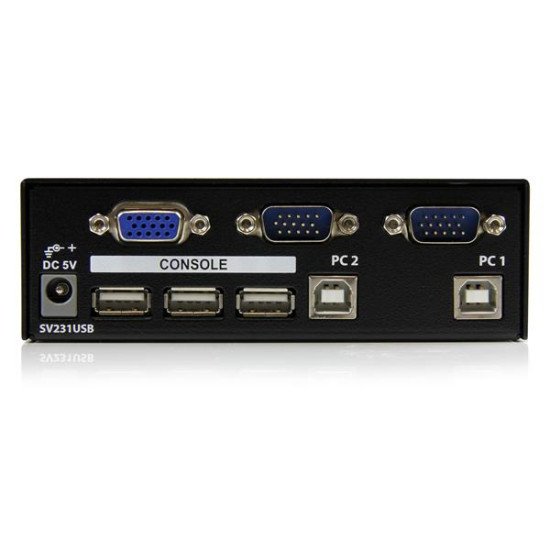 StarTech.com Commutateur KVM 2 Ports VGA USB - Switch KVM - 1920x1440