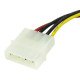 StarTech.com SATAPOWADAP Câble Adaptateur d'Alimentation Molex vers SATA - LP4 Mâle vers SATA Power Femelle - 15 cm