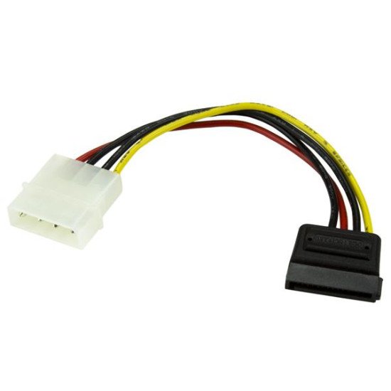 StarTech.com SATAPOWADAP Câble Adaptateur d'Alimentation Molex vers SATA - LP4 Mâle vers SATA Power Femelle - 15 cm