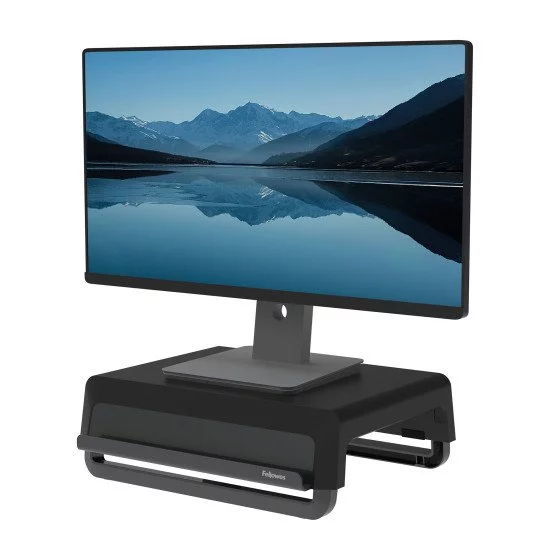 Fellowes 100016560 support d'écran plat pour bureau Noir, Gris Fellowes 100016560 support d'écran plat pour bureau Noir, Gris