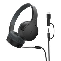 Belkin SoundForm Mini Casque Avec fil Arceau Appels/Musique USB Type-C Noir
