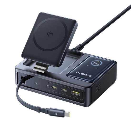 Baseus Nomos Universel Noir Secteur Recharge sans fil Charge rapide Intérieure Baseus Nomos Universel Noir Secteur Recharge sans fil Charge rapide Intérieure