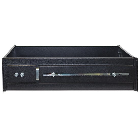 Intellinet Étagère tiroir 19", 2U, profondeur 350 mm, charge max. 30 kg, noire, garantie trois ans
