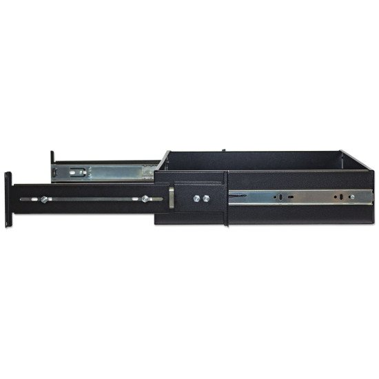 Intellinet Étagère tiroir 19", 2U, profondeur 350 mm, charge max. 30 kg, noire, garantie trois ans
