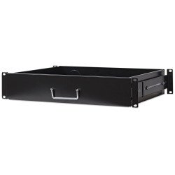 Intellinet Étagère tiroir 19", 2U, profondeur 350 mm, charge max. 30 kg, noire, garantie trois ans
