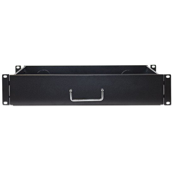 Intellinet Étagère tiroir 19", 2U, profondeur 350 mm, charge max. 30 kg, noire, garantie trois ans