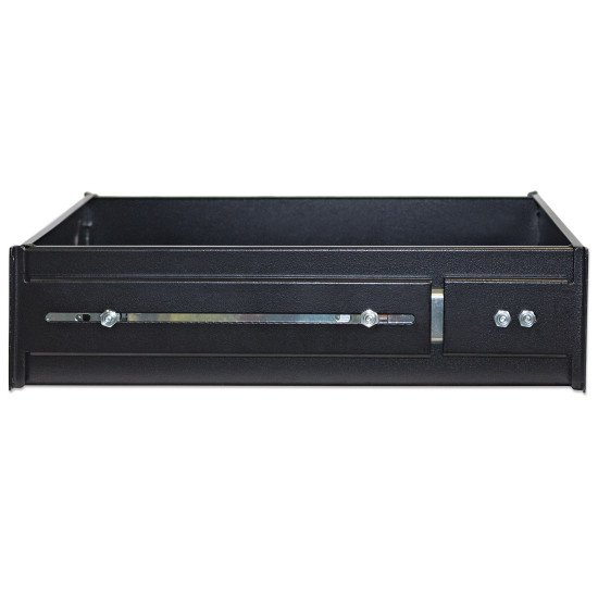 Intellinet Étagère tiroir 19", 2U, profondeur 350 mm, charge max. 30 kg, noire, garantie trois ans