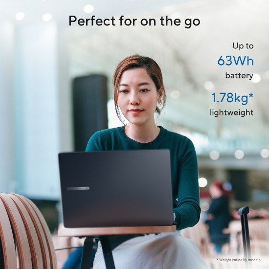 ASUS ExpertBook B3 B3605CCA-MB1196X Intel Core Ultra 7 255H Ordinateur portable 40,6 cm (16") WUXGA 16 Go DDR5-SDRAM 512 Go SSD Wi-Fi 6E (802.11ax) Windows 11 Pro US International Noir, Gris