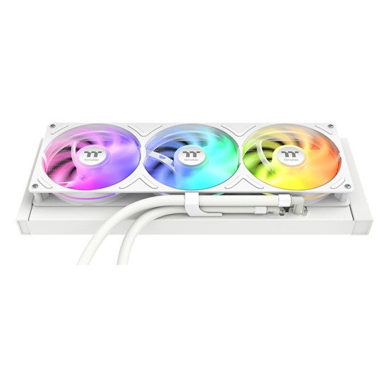 Thermaltake CL-W494-PL12SW-A système de refroidissement d'ordinateur Processeur Refroidisseur de liquide tout-en-un 12 cm Blanc 1 pièce(s)