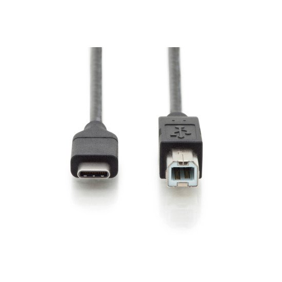 ASSMANN Electronic AK-300150-018-S câble USB 1,8 m USB 2.0 USB C USB B Noir