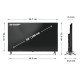 Sharp 43HL4265E TV 109,2 cm (43") 4K Ultra HD Smart TV Wifi Noir