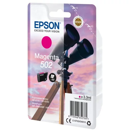 Epson Singlepack Magenta 502 Ink Epson Singlepack Magenta 502 Ink