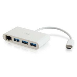 C2G 29746 hub & concentrateur USB 3.2 Gen 1 (3.1 Gen 1) Type-C 5000 Mbit/s Blanc