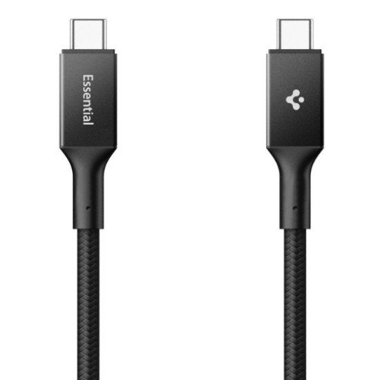 Spigen Essential EB10010CC câble USB USB 3.2 Gen 1 (3.1 Gen 1) 1 m USB C 5 Gbit/s 100 W Noir