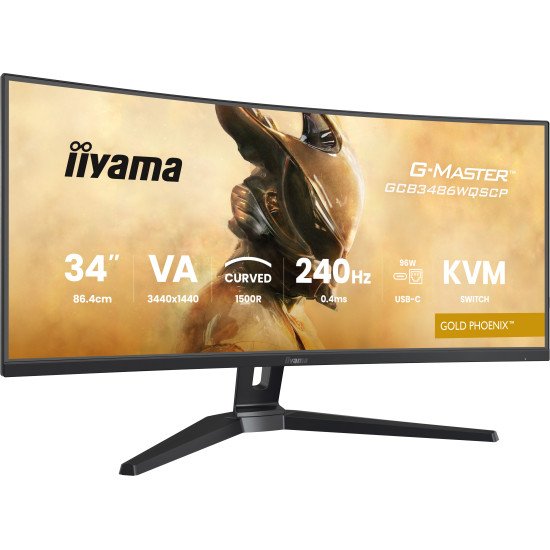 iiyama G-MASTER GCB3486WQSCP-B1 écran PC 86,4 cm (34") 1440 x 3440 pixels 4K Ultra HD Noir iiyama G-MASTER GCB3486WQSCP-B1 écran PC 86,4 cm (34") 1440 x 3440 pixels 4K Ultra HD Noir