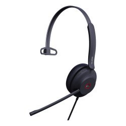 Yealink UH37 Mono Teams Casque Avec fil Arceau Bureau/Centre d'appels Noir