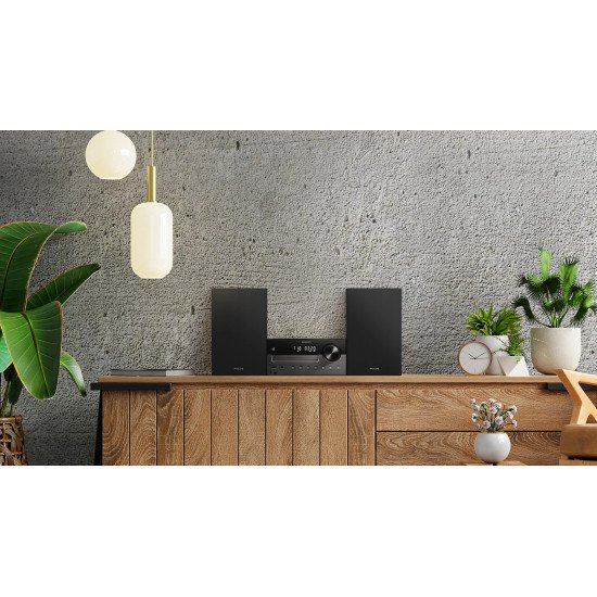 Philips TAM4505M2/12 ensemble audio pour la maison Système micro audio domestique 80 W Noir, Gris foncé