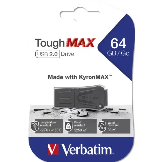 Verbatim Clé USB ToughMAX 64 Go Verbatim Clé USB ToughMAX 64 Go