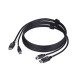 StarTech.com Câble KVM DisplayPort de 1,8m et USB 5Gbps, 4K 60Hz, Câble Combo DP 1.2 et USB pour Commutateurs/Switchs KVM StarTech.com Câble KVM DisplayPort de 1,8m et USB 5Gbps, 4K 60Hz, Câble Combo DP 1.2 et USB pour Commutateurs/Switchs KVM