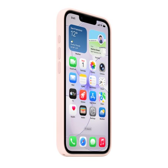 Apple Coque en silicone avec MagSafe pour iPhone 17e - Rose pastel